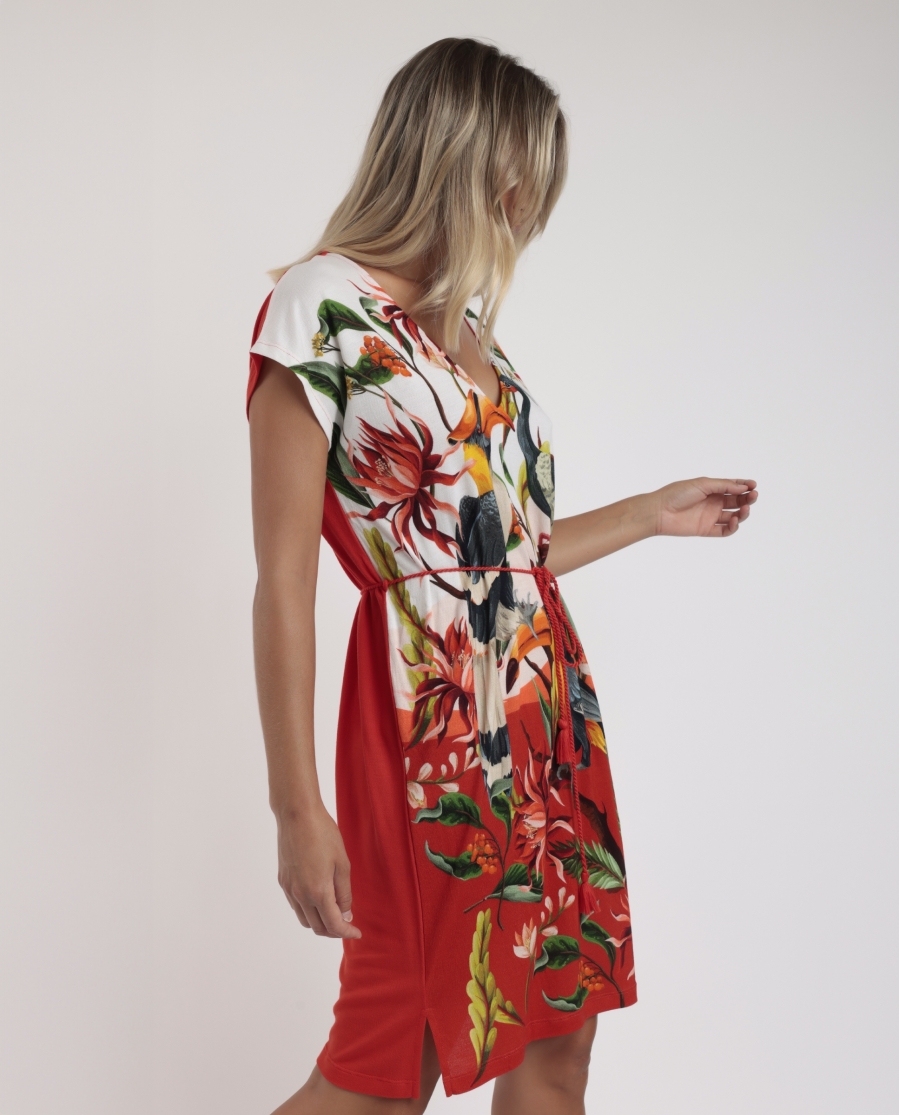 ADMAS Vestido Manga Corta Swim Studs para Mujer CALDERA