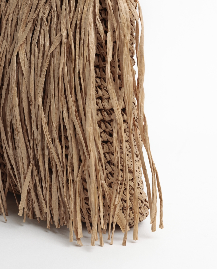 ADMAS Bolso Playa Flecos para Mujer NATURAL ADMAS Bolso Playa Flecos para Mujer NATURAL