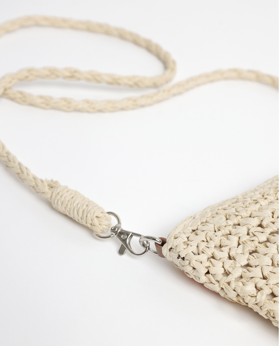 ADMAS Bolso Playa Crochet Cuadros para Mujer MULTICOLOR