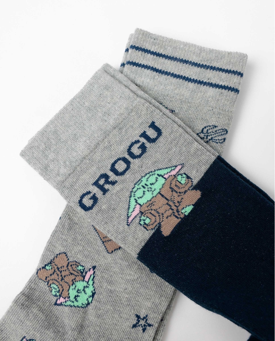 STAR WARS MANDALORIAN Calcetín de Caña Normal Grogu Cute para Hombre, (Caja de 6 pares) SURTIDO STAR WARS MANDALORIAN Calcetín de Caña Normal Grogu Cute para Hombre, (Caja de 6 pares) SURTIDO