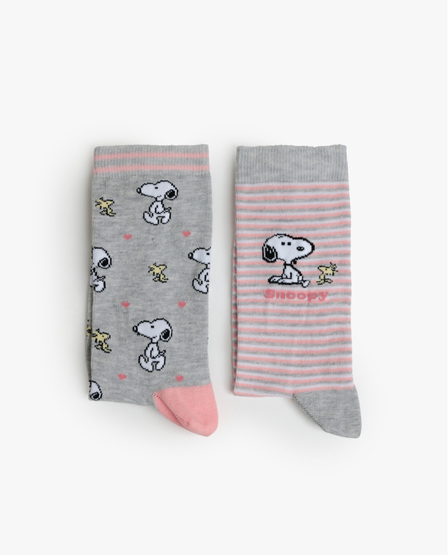 PEANUTS Calcetín Mediano Snoopy & Friends para Mujer, (Caja de 6 unidades) SURTIDO PEANUTS Calcetín Mediano Snoopy & Friends para Mujer, (Caja de 6 unidades) SURTIDO