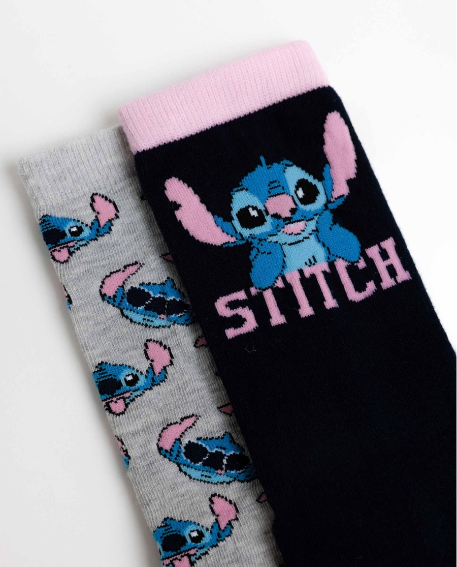 DISNEY Calcetín Mediano Stitch Faces para Mujer, (Caja de 6 unidades) SURTIDO DISNEY Calcetín Mediano Stitch Faces para Mujer, (Caja de 6 unidades) SURTIDO