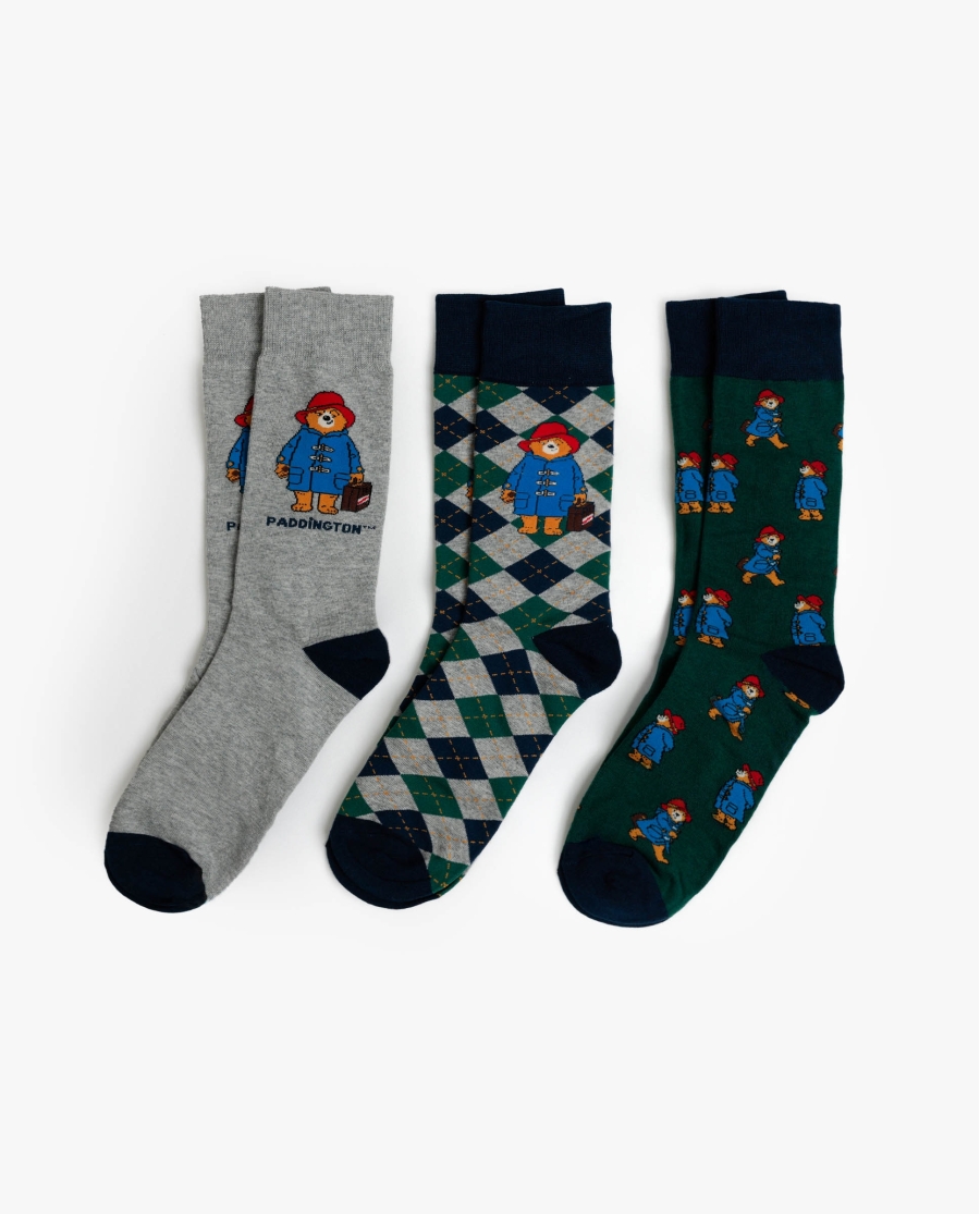 PADDINGTON Calcetín Marmalade para Hombre, (Caja de 6 unidades) SURTIDO PADDINGTON Calcetín Marmalade para Hombre, (Caja de 6 unidades) SURTIDO