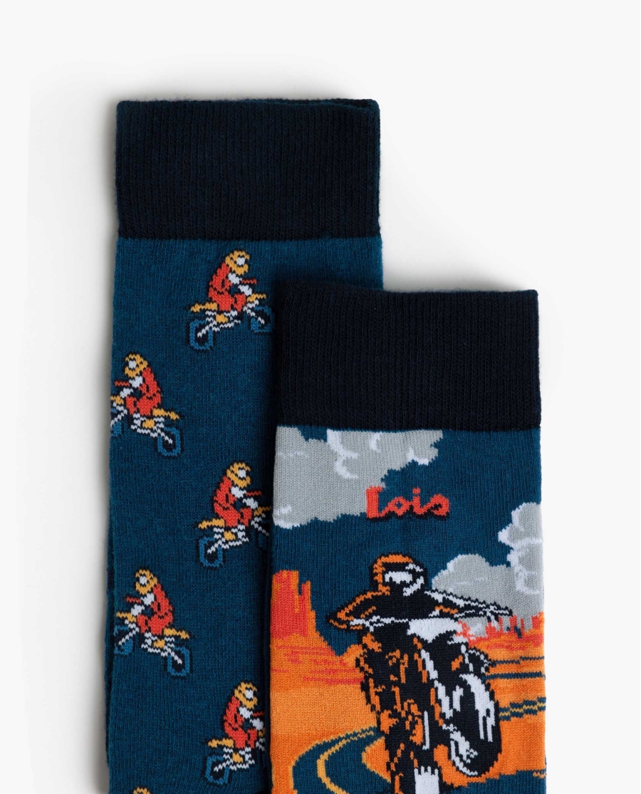 LOIS Calcetín Mediano Lois Urban Motor para Hombre, (Caja de 6 unidades) SURTIDO LOIS Calcetín Mediano Lois Urban Motor para Hombre, (Caja de 6 unidades) SURTIDO