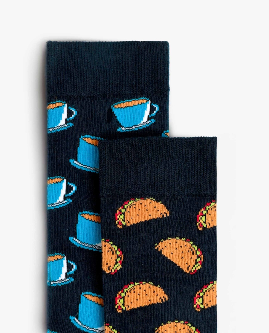 DIVER Calcetín Mediano Diver Taco and Coffee para Hombre, (Caja de 6 pares) SURTIDO DIVER Calcetín Mediano Diver Taco and Coffee para Hombre, (Caja de 6 pares) SURTIDO