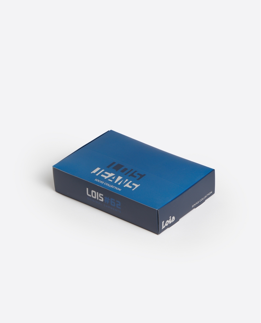 LOIS Calcetín Mediano Lois Stripes para Hombre, (Caja de 6 unidades) SURTIDO LOIS Calcetín Mediano Lois Stripes para Hombre, (Caja de 6 unidades) SURTIDO