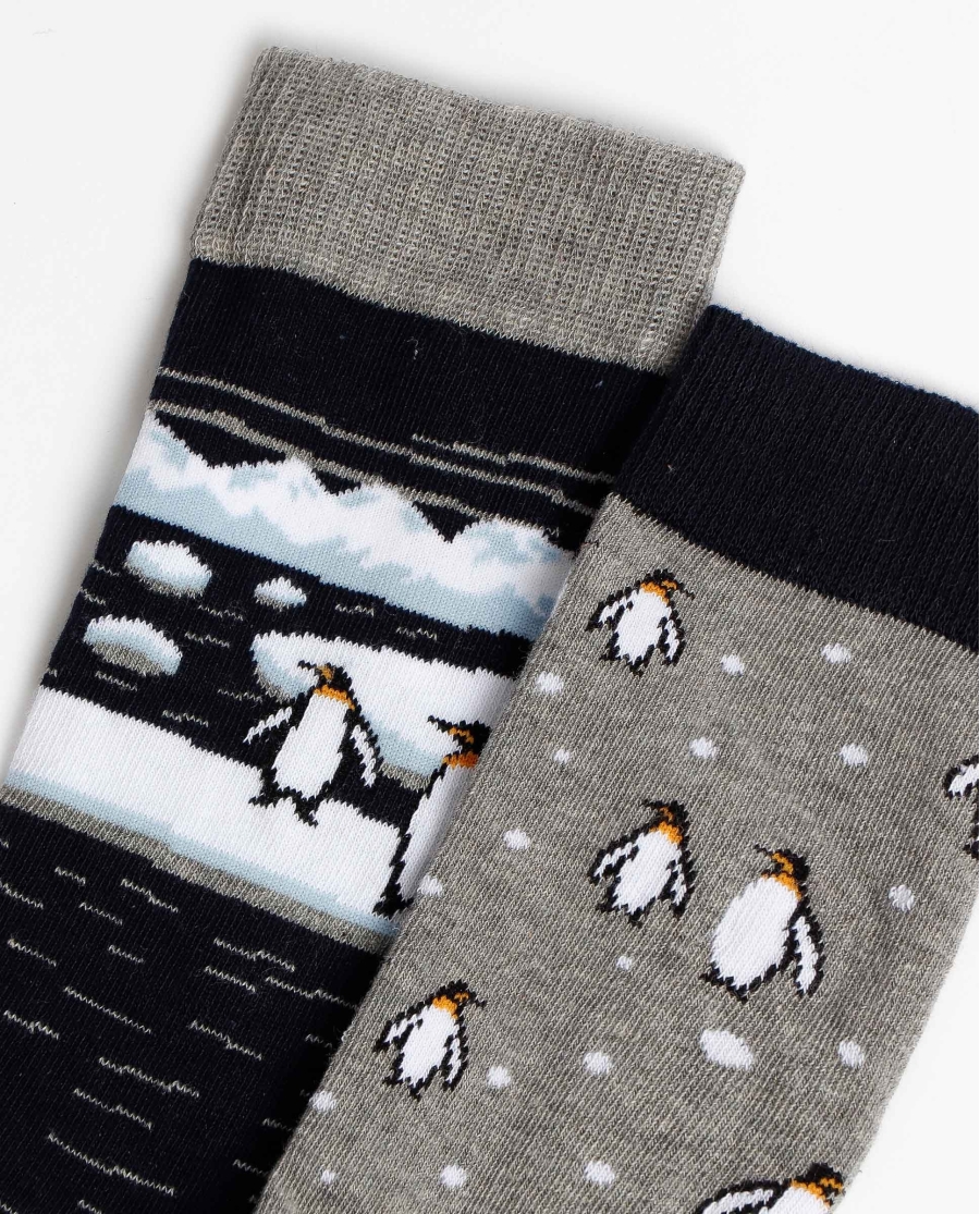 ADMAS Calcetín Mediano Ice Walker para Hombre, (Caja de 6 unidades) SURTIDO