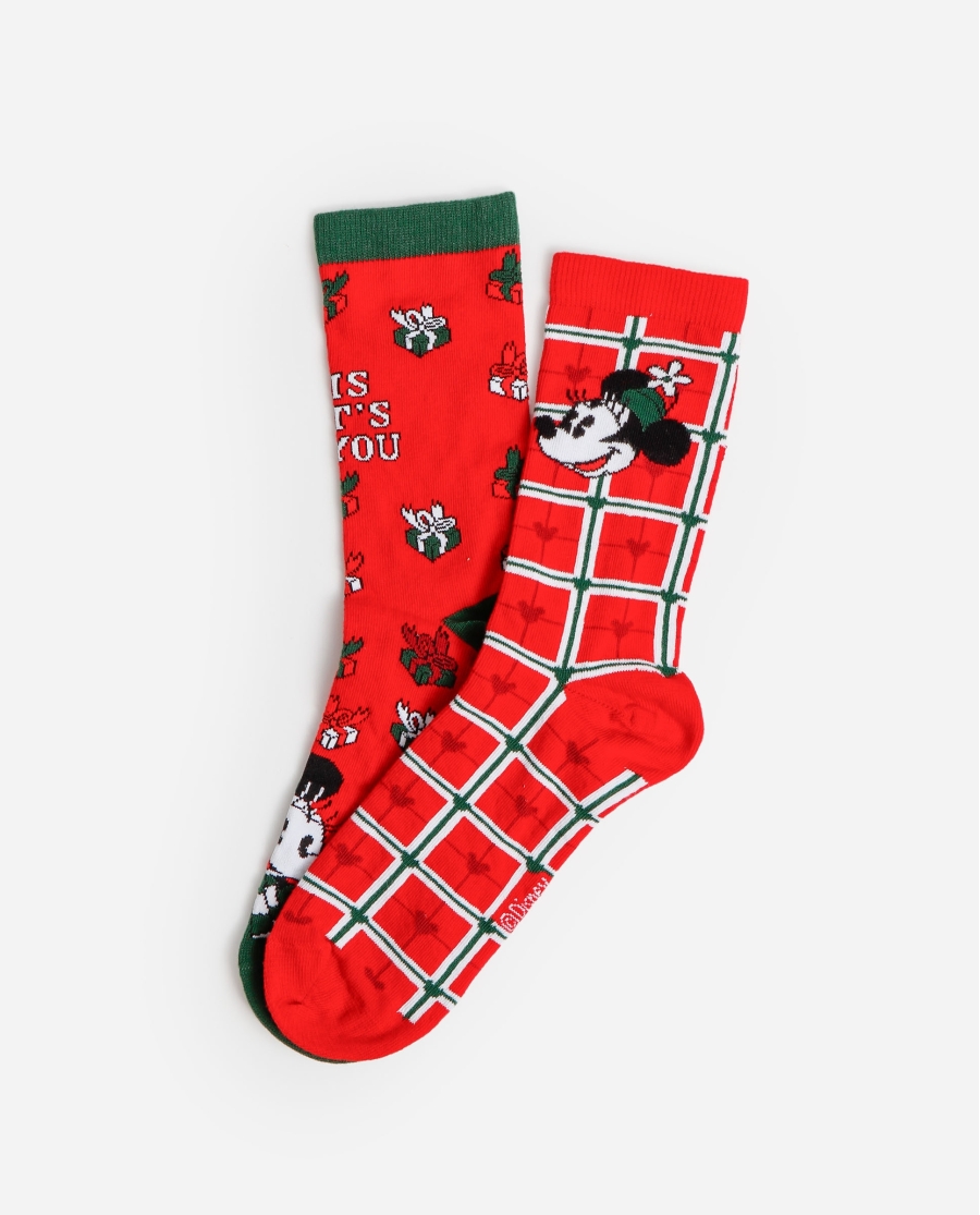 DISNEY Calcetines Holidays Caja Regalo para Mujer, (Pack 2 pares / Caja 12 packs) PACK-COLOR DISNEY Calcetines Holidays Caja Regalo para Mujer, (Pack 2 pares / Caja 12 packs) PACK-COLOR