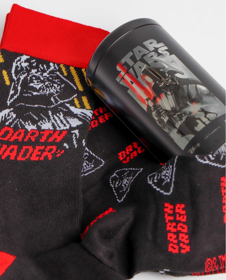 STAR WARS Calcetines Dark Side Bote Metal Regalo para Hombre PACK FANTASIA STAR WARS Calcetines Dark Side Bote Metal Regalo para Hombre PACK FANTASIA