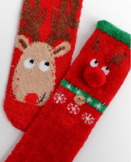 ADMAS Calcetín Calentito Don´t Jingle para Mujer, (Pack 2 pares / Caja de 12 packs) PACK-COLOR 2