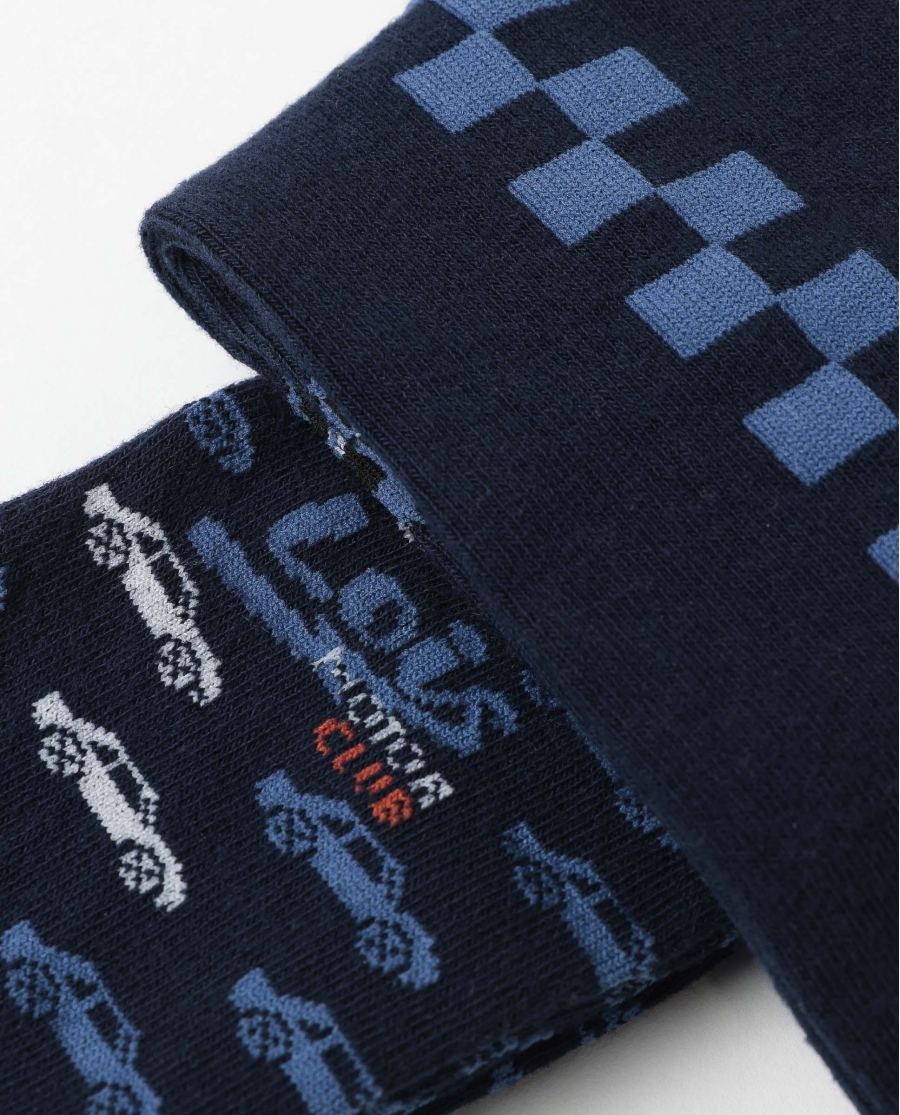 LOIS Calcetín Mediano Lois Motorclub para Hombre, (Caja de 6 unidades) SURTIDO LOIS Calcetín Mediano Lois Motorclub para Hombre, (Caja de 6 unidades) SURTIDO