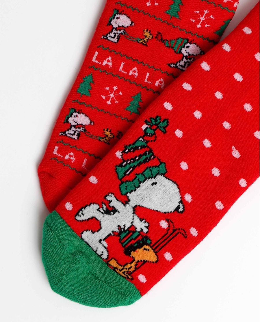 PEANUTS Calcetín Antideslizante Snoopy Winter para Mujer, (Pack 2 pares / Caja de 12 packs) PACK-COLOR PEANUTS Calcetín Antideslizante Snoopy Winter para Mujer, (Pack 2 pares / Caja de 12 packs) PACK-COLOR