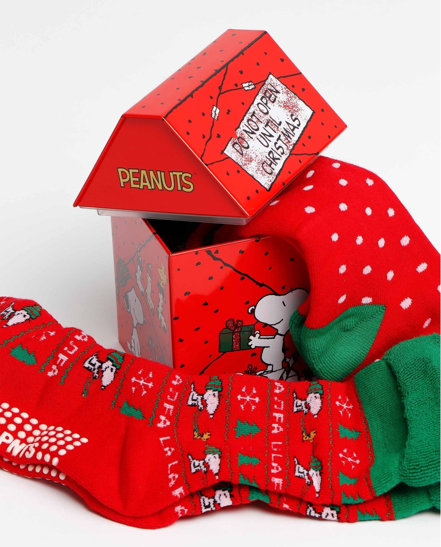 PEANUTS Calcetín Antideslizante Snoopy Winter para Mujer, (Pack 2 pares / Caja de 12 packs) PACK-COLOR PEANUTS Calcetín Antideslizante Snoopy Winter para Mujer, (Pack 2 pares / Caja de 12 packs) PACK-COLOR