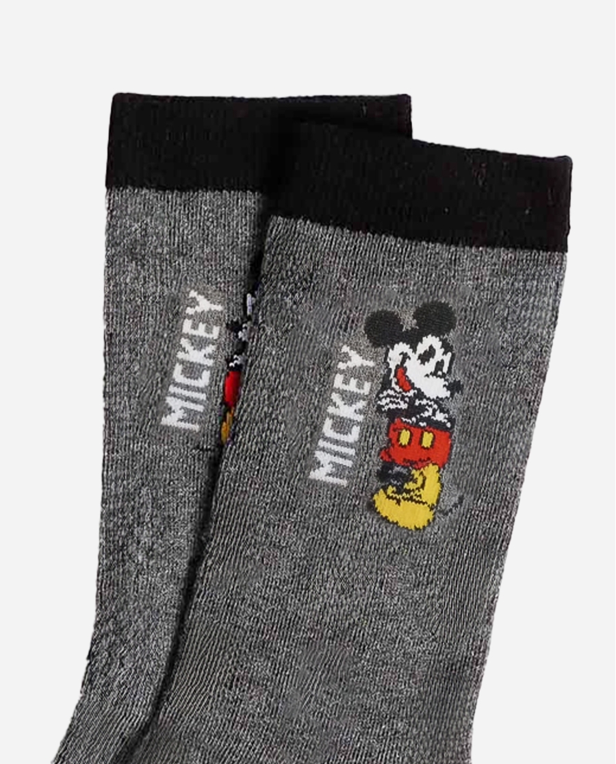 DISNEY Calcetín Mediano Mickey Grey para Hombre, (Caja de 3 unidades) PACK FANTASIA DISNEY Calcetín Mediano Mickey Grey para Hombre, (Caja de 3 unidades) PACK FANTASIA