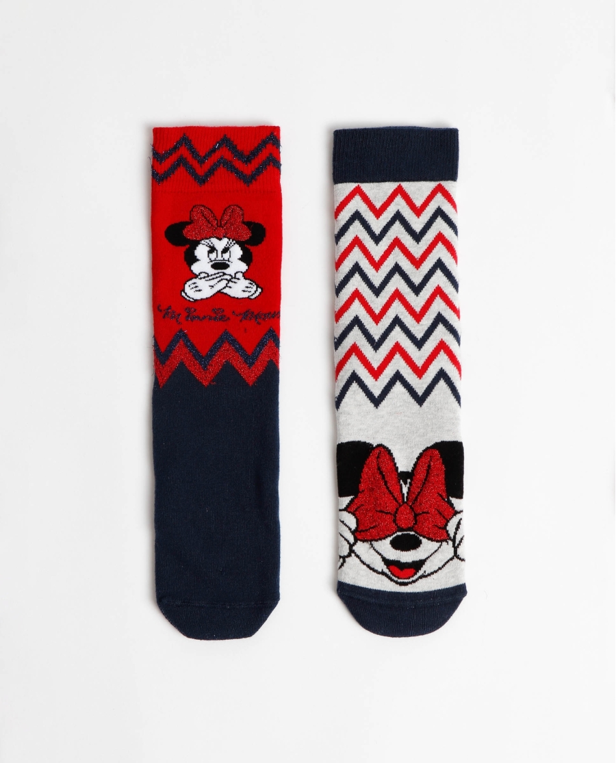 DISNEY Calcetín Antideslizante Minnie ZigZag para Mujer, (Caja de 6 unidades) SURTIDO DISNEY Calcetín Antideslizante Minnie ZigZag para Mujer, (Caja de 6 unidades) SURTIDO