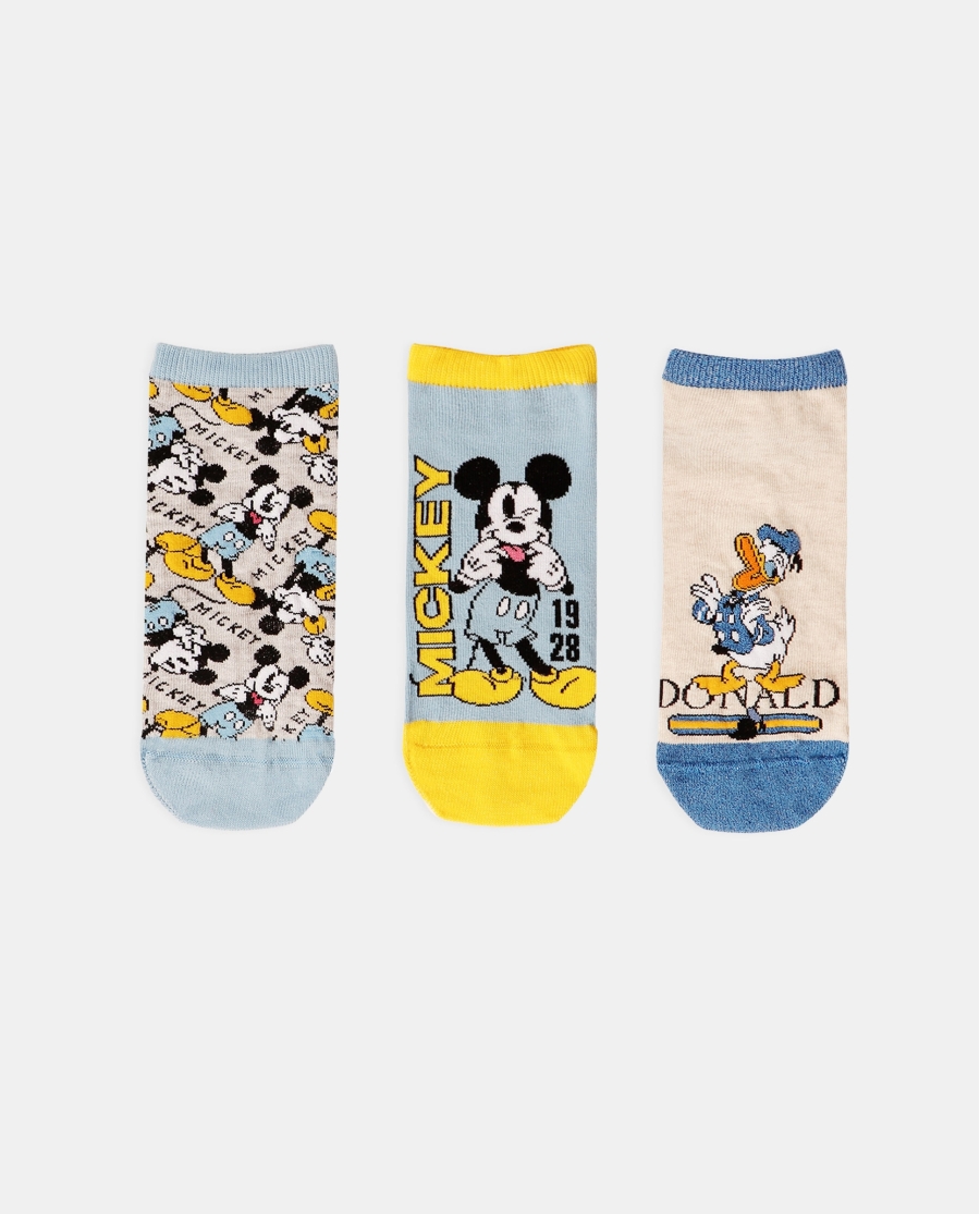 DISNEY Calcetín Tobillero Mickey Donald para Mujer, (Caja de 6 pares) SURTIDO DISNEY Calcetín Tobillero Mickey Donald para Mujer, (Caja de 6 pares) SURTIDO