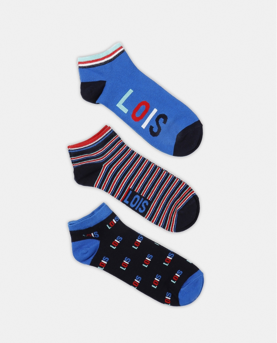 LOIS Calcetín Tobillero Lois Earth para Hombre, (Caja de 6 unidades) SURTIDO LOIS Calcetín Tobillero Lois Earth para Hombre, (Caja de 6 unidades) SURTIDO