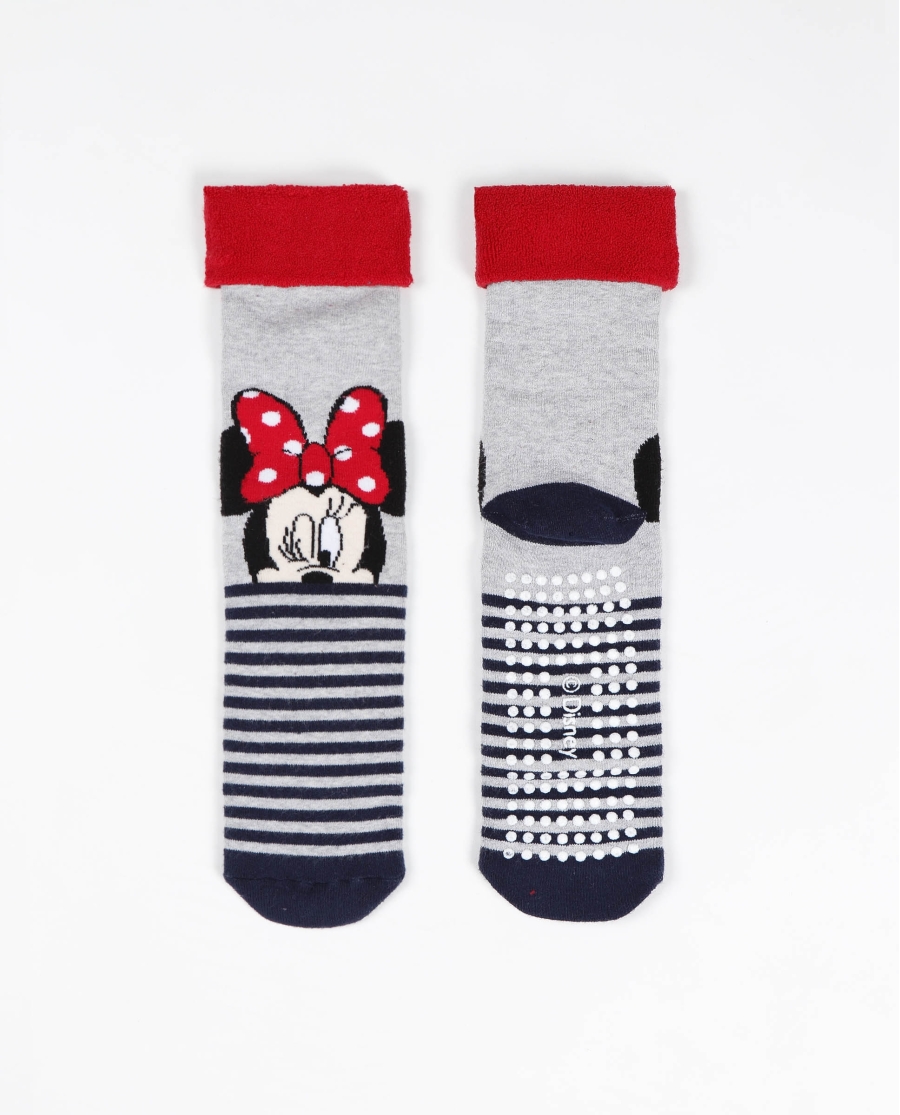 DISNEY Calcetín Antideslizante Mickey & Minnie para Mujer, (Caja de 12 pares) SURTIDO DISNEY Calcetín Antideslizante Mickey & Minnie para Mujer, (Caja de 12 pares) SURTIDO