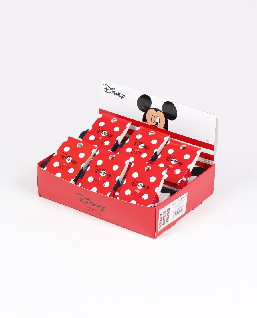DISNEY Calcetín Antideslizante Mickey & Minnie para Mujer, (Caja de 12 pares) SURTIDO DISNEY Calcetín Antideslizante Mickey & Minnie para Mujer, (Caja de 12 pares) SURTIDO