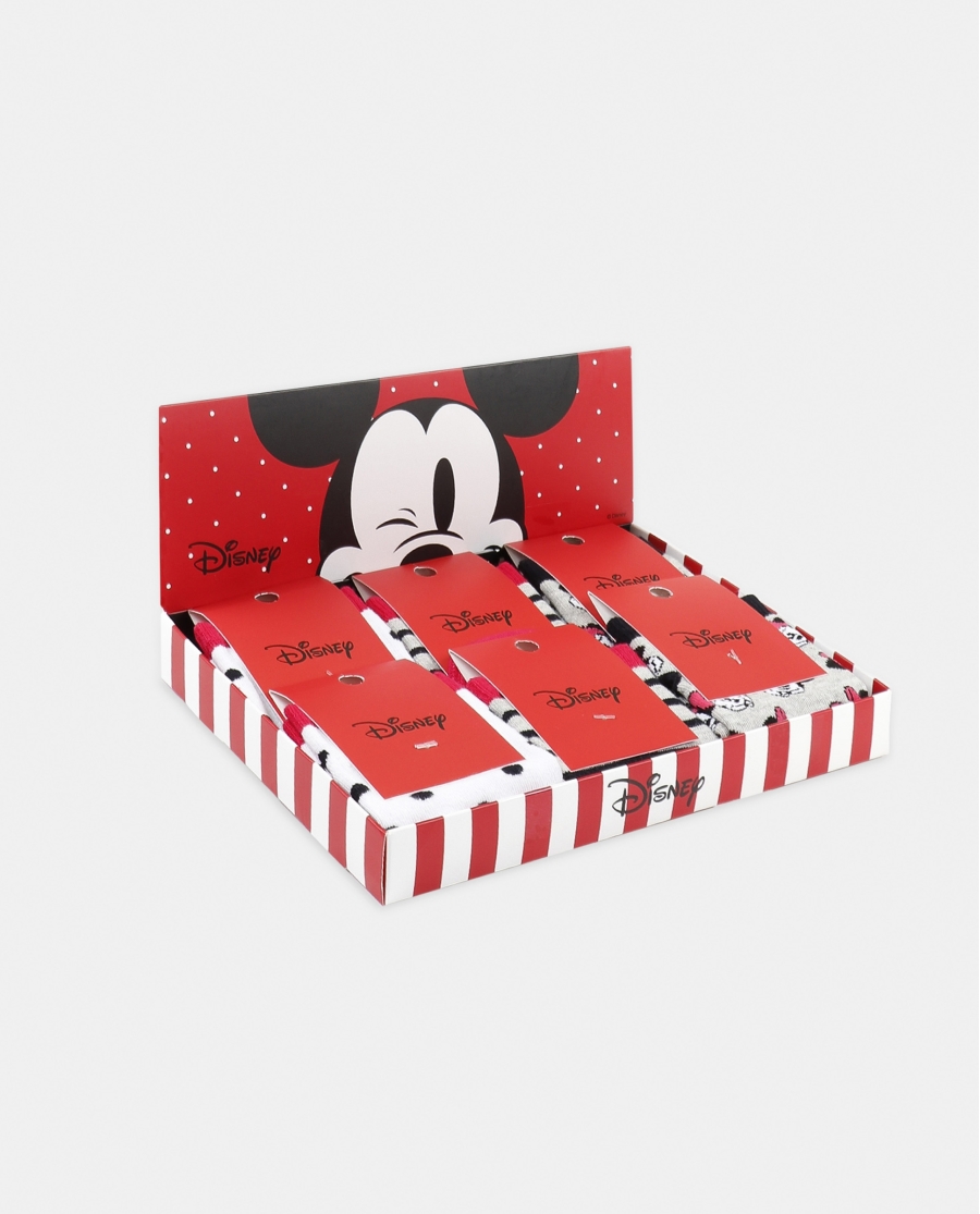 DISNEY Calcetín Tobillero Minnie Couture para Mujer, (Caja de 6 unidades) SURTIDO DISNEY Calcetín Tobillero Minnie Couture para Mujer, (Caja de 6 unidades) SURTIDO