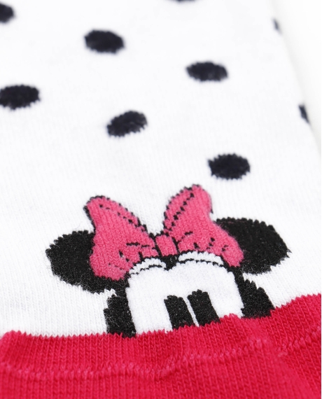 DISNEY Calcetín Tobillero Minnie Couture para Mujer, (Caja de 6 unidades) SURTIDO 2