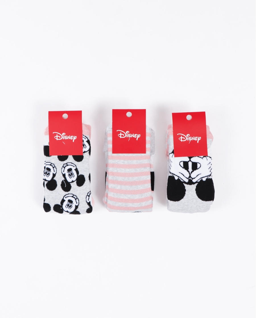 DISNEY Calcetín Antideslizante Mickey Pink para Mujer, (Caja de 12 pares) SURTIDO DISNEY Calcetín Antideslizante Mickey Pink para Mujer, (Caja de 12 pares) SURTIDO