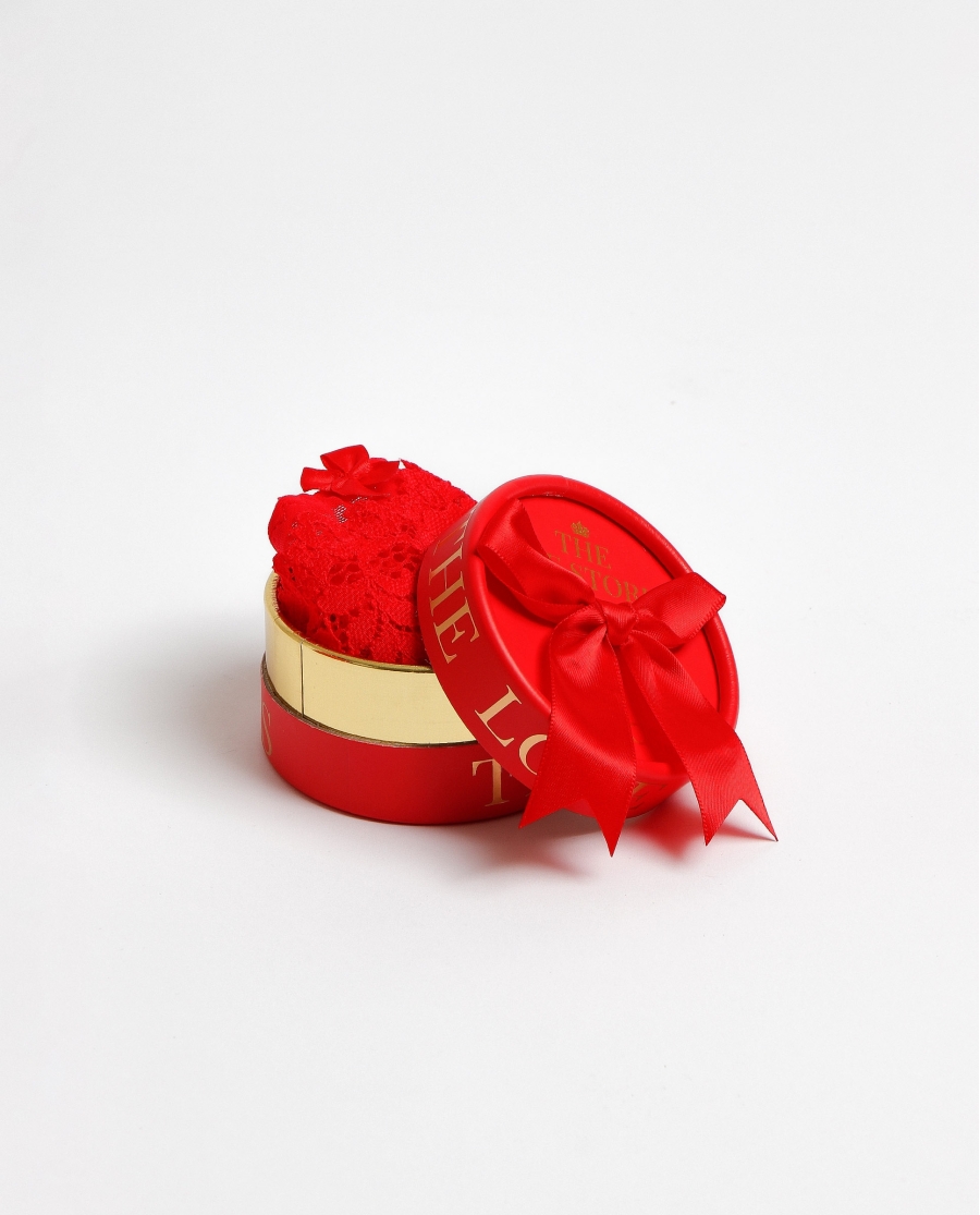 ADMAS Tanga Puntilla con Envase Regalo para Mujer, (Caja de 24 unidades) ROJO ADMAS Tanga Puntilla con Envase Regalo para Mujer, (Caja de 24 unidades) ROJO