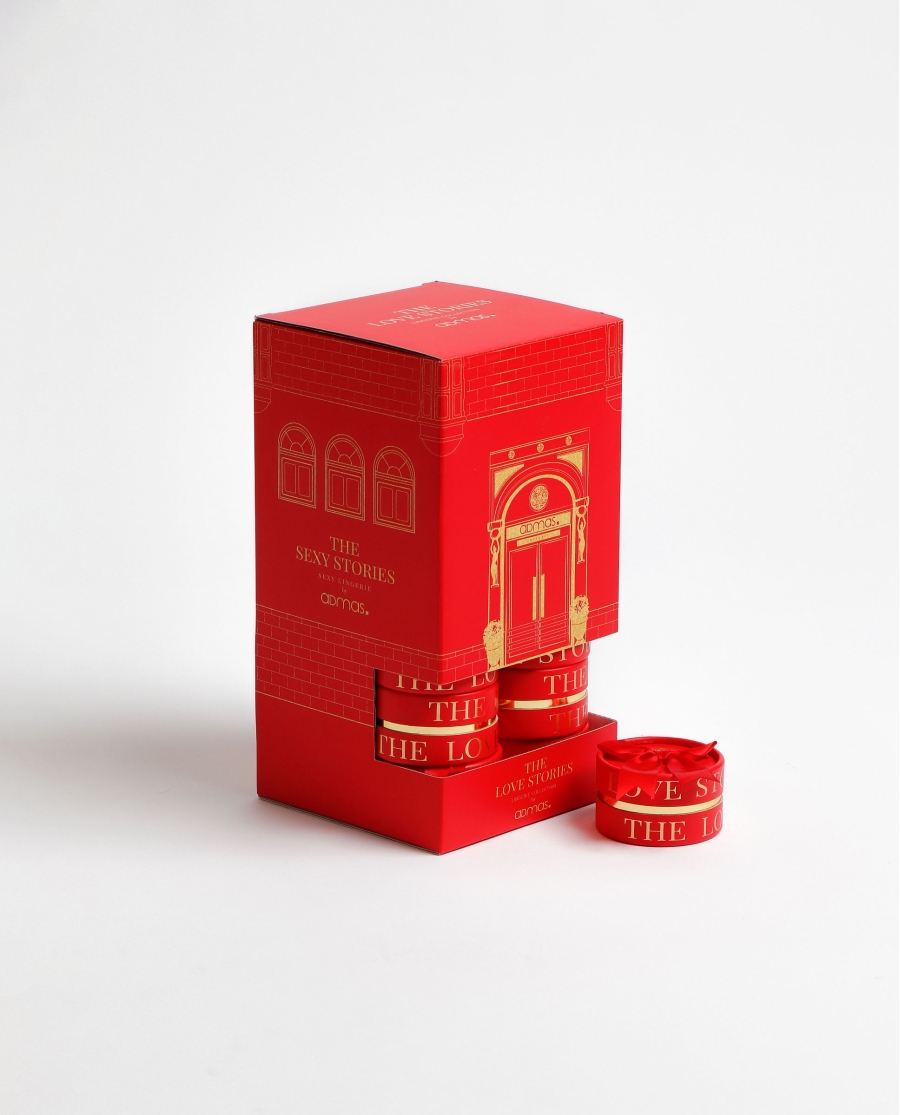 ADMAS Tanga Puntilla con Envase Regalo para Mujer, (Caja de 24 unidades) ROJO ADMAS Tanga Puntilla con Envase Regalo para Mujer, (Caja de 24 unidades) ROJO