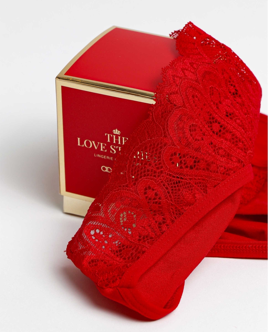 ADMAS Braga Waves con Caja Regalo para Mujer, (Caja de 12 unidades) ROJO ADMAS Braga Waves con Caja Regalo para Mujer, (Caja de 12 unidades) ROJO