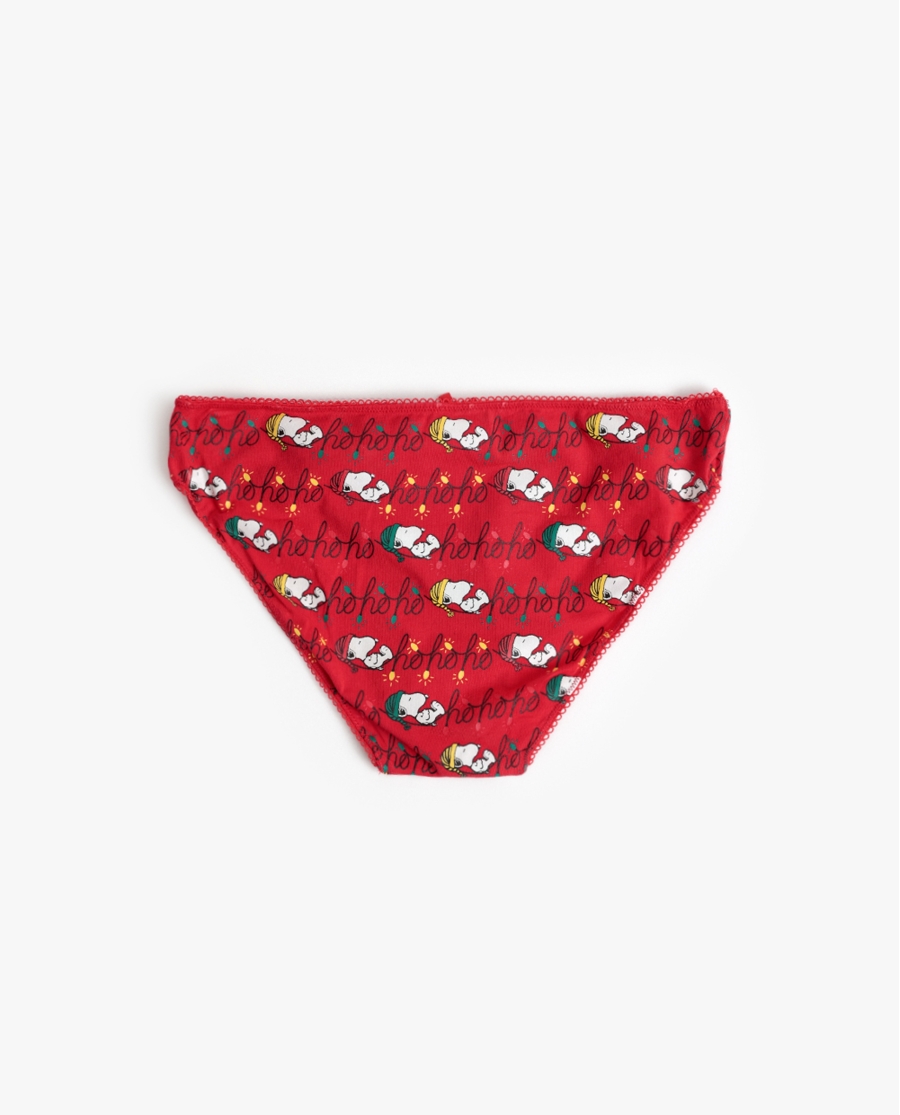 PEANUTS Braga Expositor Ho Ho Ho para Mujer (Caja de 12 unidades) ROJO PEANUTS Braga Expositor Ho Ho Ho para Mujer (Caja de 12 unidades) ROJO