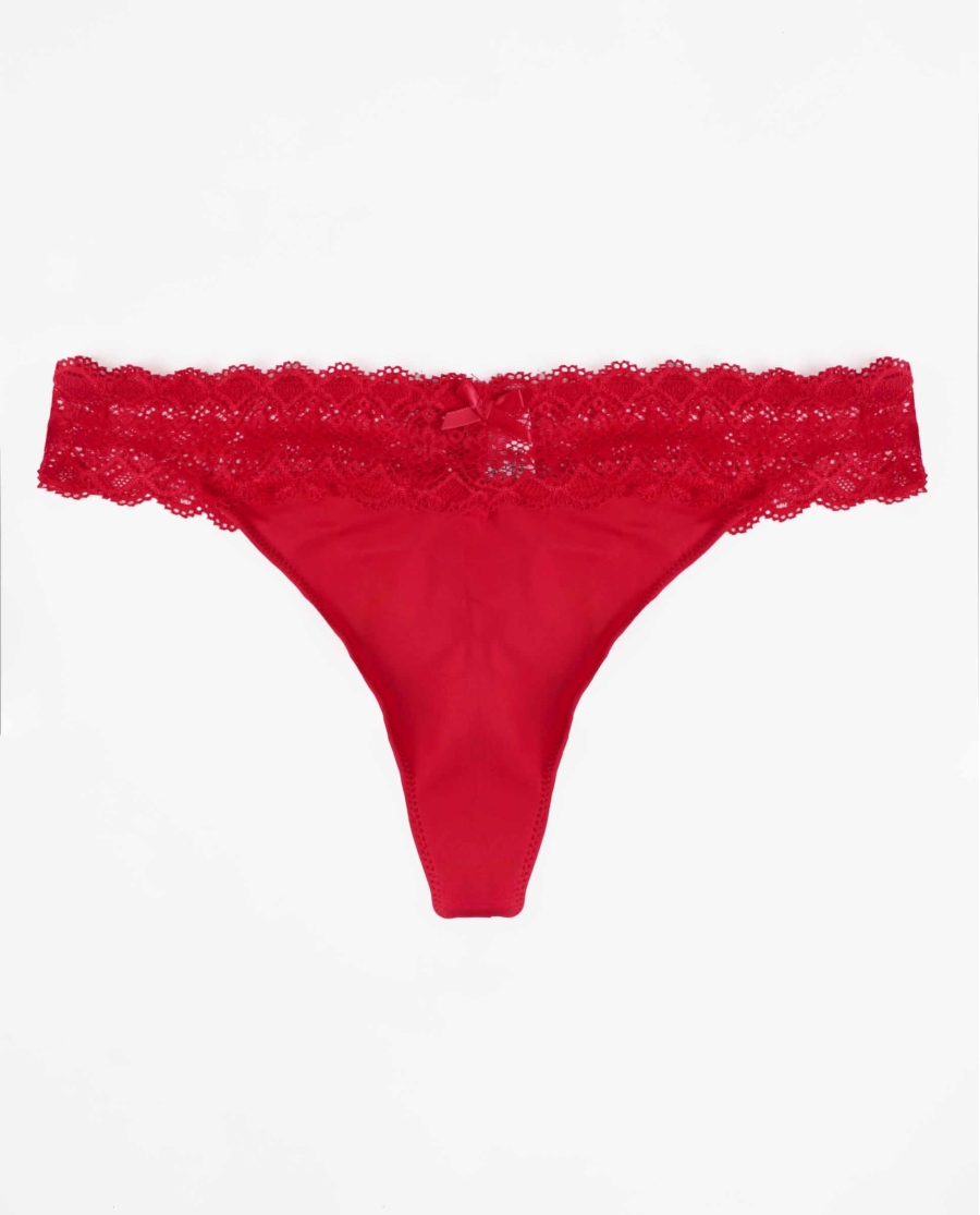 ADMAS Tanga Basic con Envase Regalo para Mujer, (Caja de 6 unidades) ROJO ADMAS Tanga Basic con Envase Regalo para Mujer, (Caja de 6 unidades) ROJO