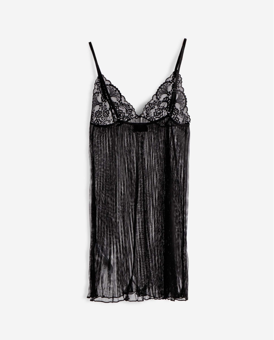 ADMAS Tentación Plisada para Mujer NEGRO ADMAS Tentación Plisada para Mujer NEGRO