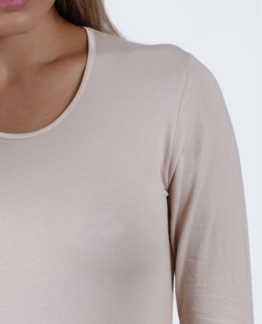 ADMAS Camiseta Manga Larga Soft Warm para Mujer PIEL