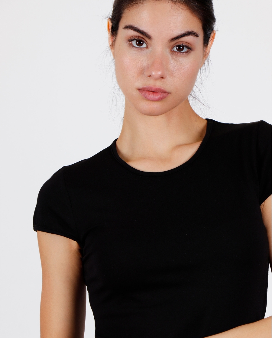 ADMAS Camiseta Manga Corta Soft Warm para Mujer NEGRO ADMAS Camiseta Manga Corta Soft Warm para Mujer NEGRO