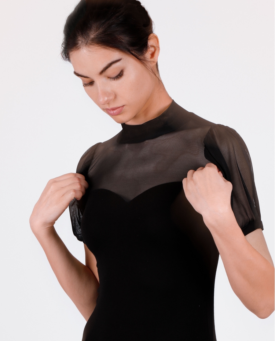 ADMAS Body Manga Farol para Mujer NEGRO