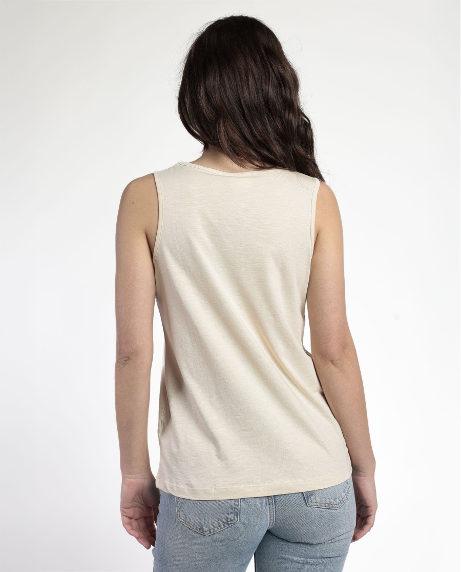 ADMAS Camiseta Sin Mangas Mexico para Mujer CRUDO