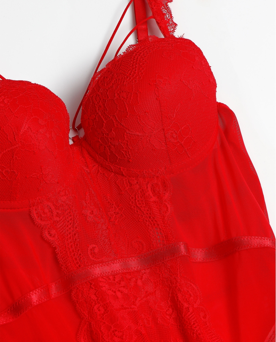 ADMAS Body Copa Tiras para Mujer ROJO ADMAS Body Copa Tiras para Mujer ROJO