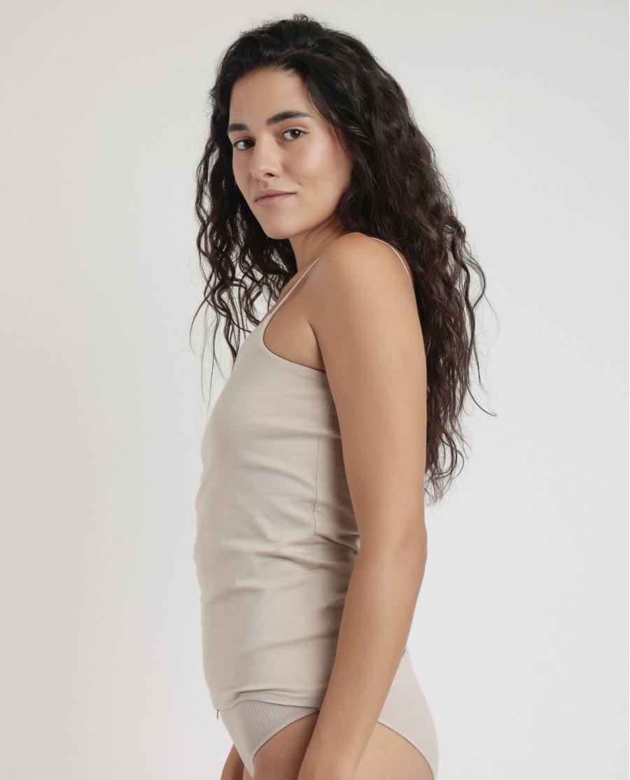 ADMAS Camiseta Interior Tirantes Invisible para Mujer PIEL ADMAS Camiseta Interior Tirantes Invisible para Mujer PIEL