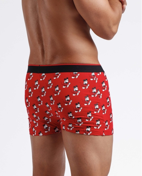 DISNEY Calzoncillo/Bóxer Mickey State Caja Metal Regalo para Hombre ROJO 2