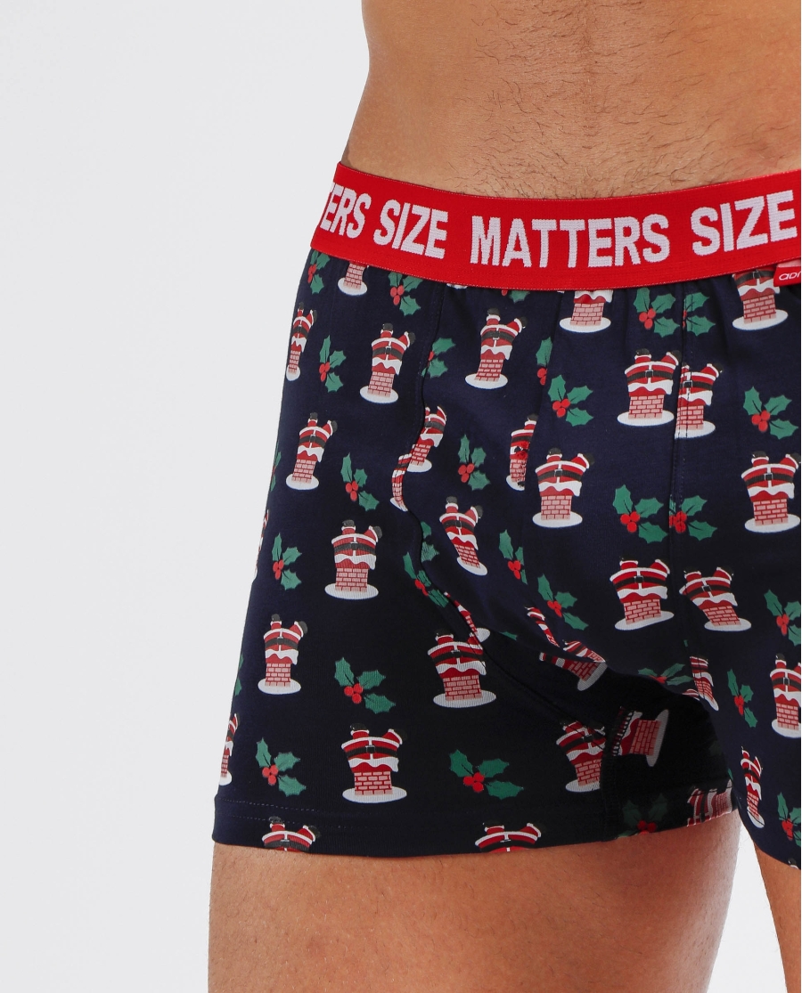 ADMAS Calzoncillo/Bóxer Size Matters Taza Regalo para Hombre, (Caja 12 unidades) MARINO