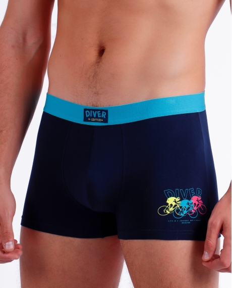 DIVER Calzoncillo/Bóxer Biker para Hombre, (Caja de 2 unidades) PACK FANTASIA 2