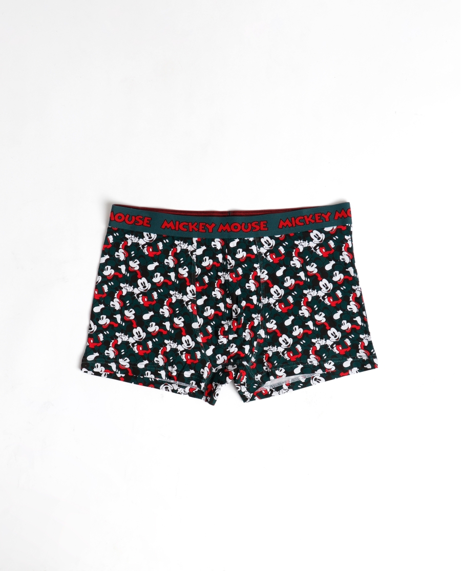 DISNEY Calzoncillo/Boxer Mickey Scarf Caja Metal Regalo para Hombre VERDE DISNEY Calzoncillo/Boxer Mickey Scarf Caja Metal Regalo para Hombre VERDE