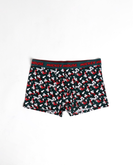 DISNEY Calzoncillo/Boxer Mickey Scarf Caja Metal Regalo para Hombre, (Caja 12 unidades) VERDE