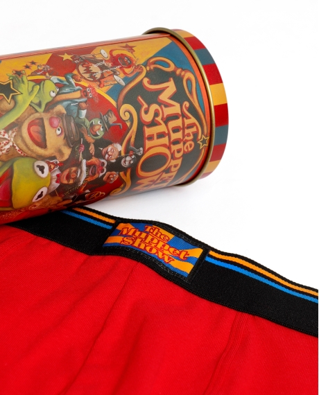 DISNEY Calzoncillo/Bóxer Kermit Show Bote Metal Regalo para Hombre ROJO 2