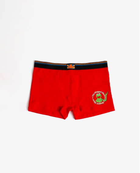 DISNEY Calzoncillo/Bóxer Kermit Show Bote Metal Regalo para Hombre, (Caja 12 unidades) ROJO