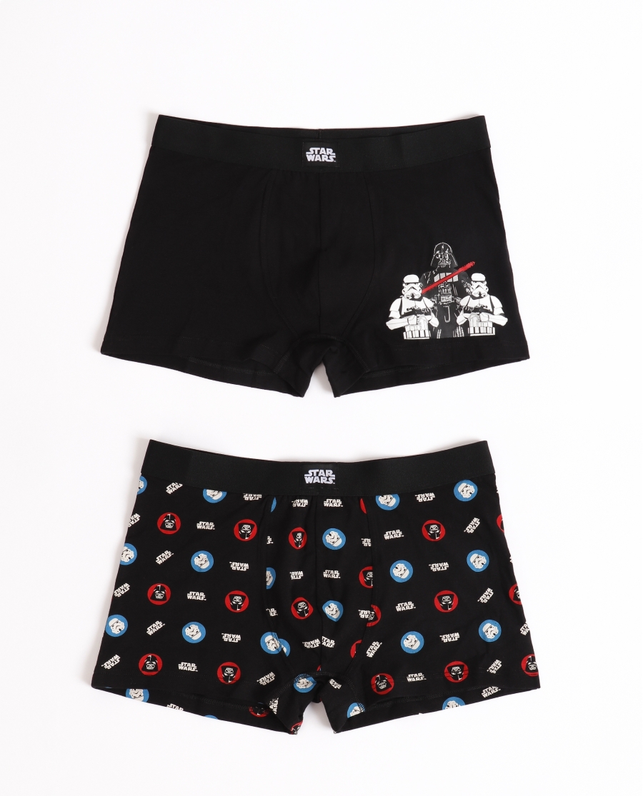 STAR WARS Calzoncillo/Bóxer Blue & Red para Hombre, (Caja de 2 unidades) PACK FANTASIA STAR WARS Calzoncillo/Bóxer Blue & Red para Hombre, (Caja de 2 unidades) PACK FANTASIA