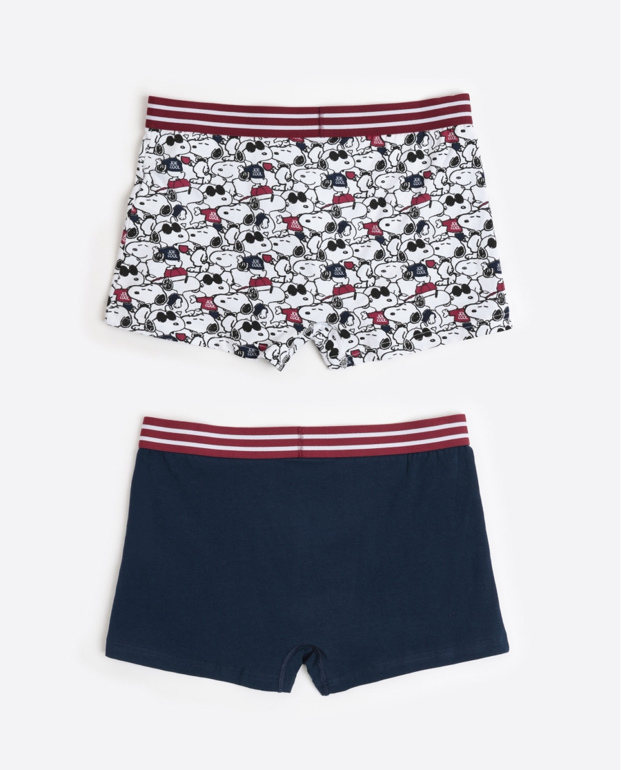 PEANUTS Calzoncillo/Bóxer Joe Cool para Hombre, (Caja de 2 unidades) PACK FANTASIA PEANUTS Calzoncillo/Bóxer Joe Cool para Hombre, (Caja de 2 unidades) PACK FANTASIA