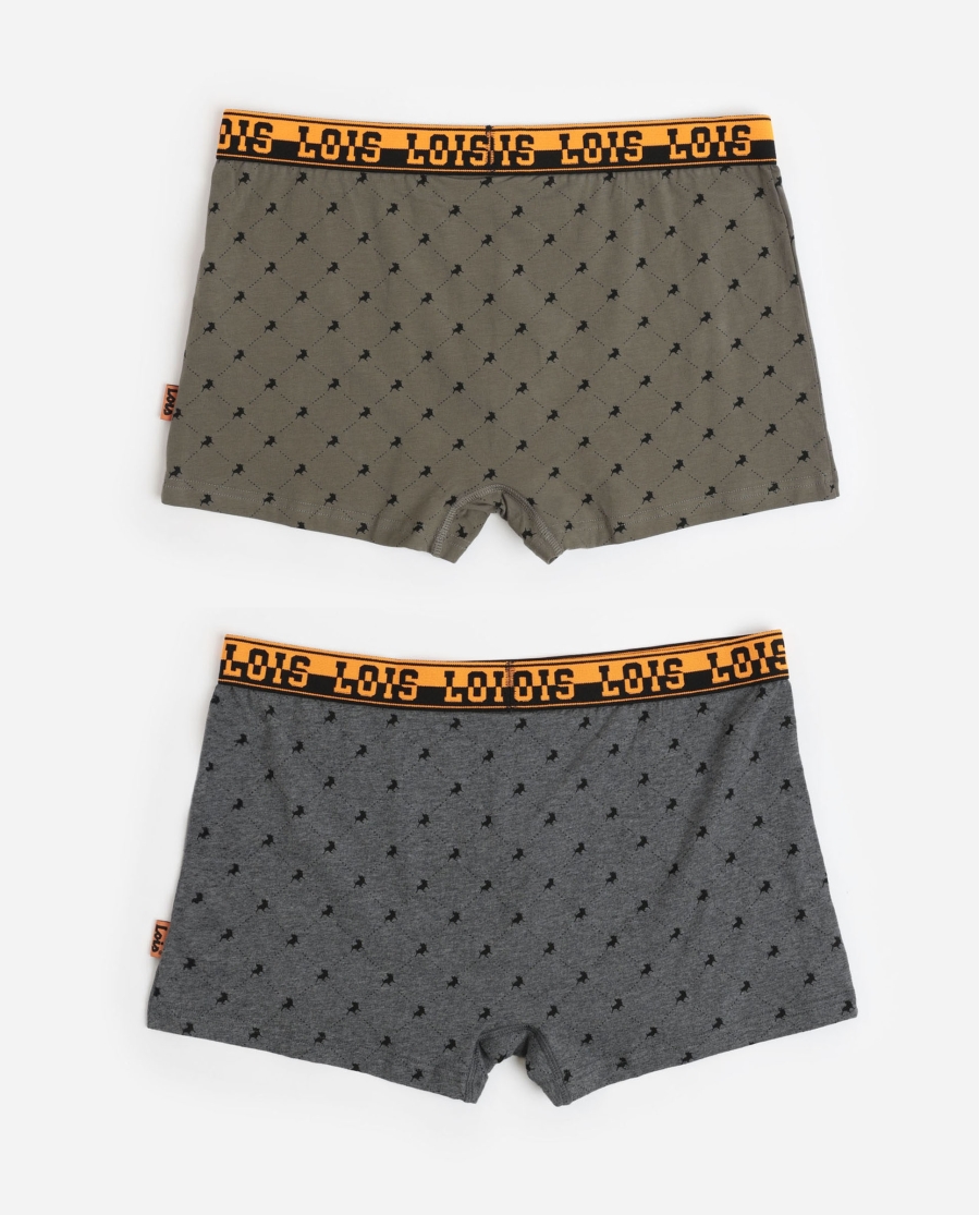 LOIS Calzoncillo/Bóxer Lux para Hombre, (Caja de 2 unidades) PACK FANTASIA