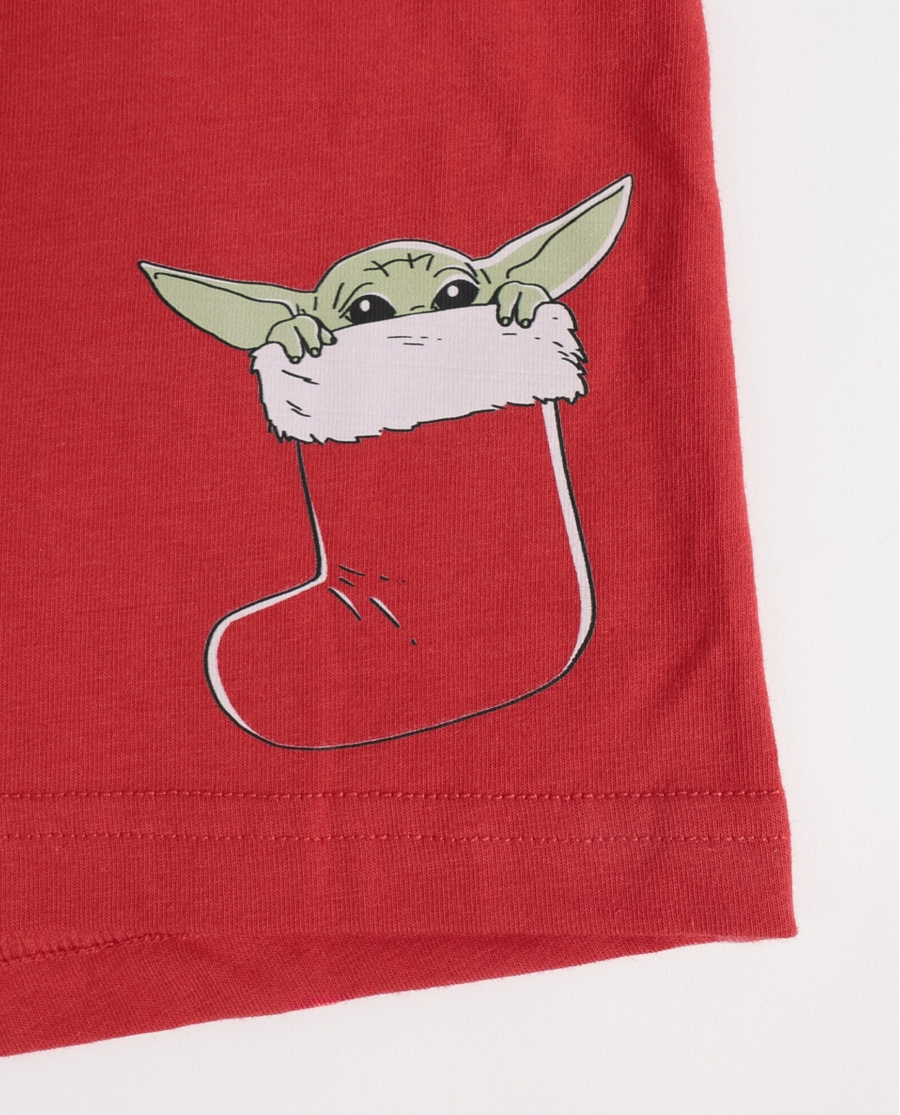 STAR WARS Calzoncillo/Boxer Grogu Sock Caja Regalo para Hombre, (Caja 12 unidades) ROJO