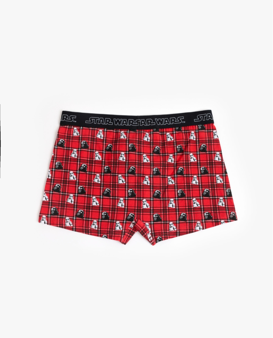 STAR WARS Calzoncillo/Boxer Punk Christmas Caja Regalo para Hombre, (Caja 12 unidades) ROJO